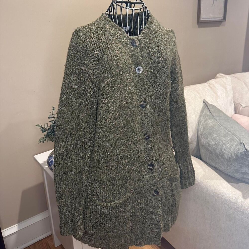 Charter-club Women's Green Cardigan